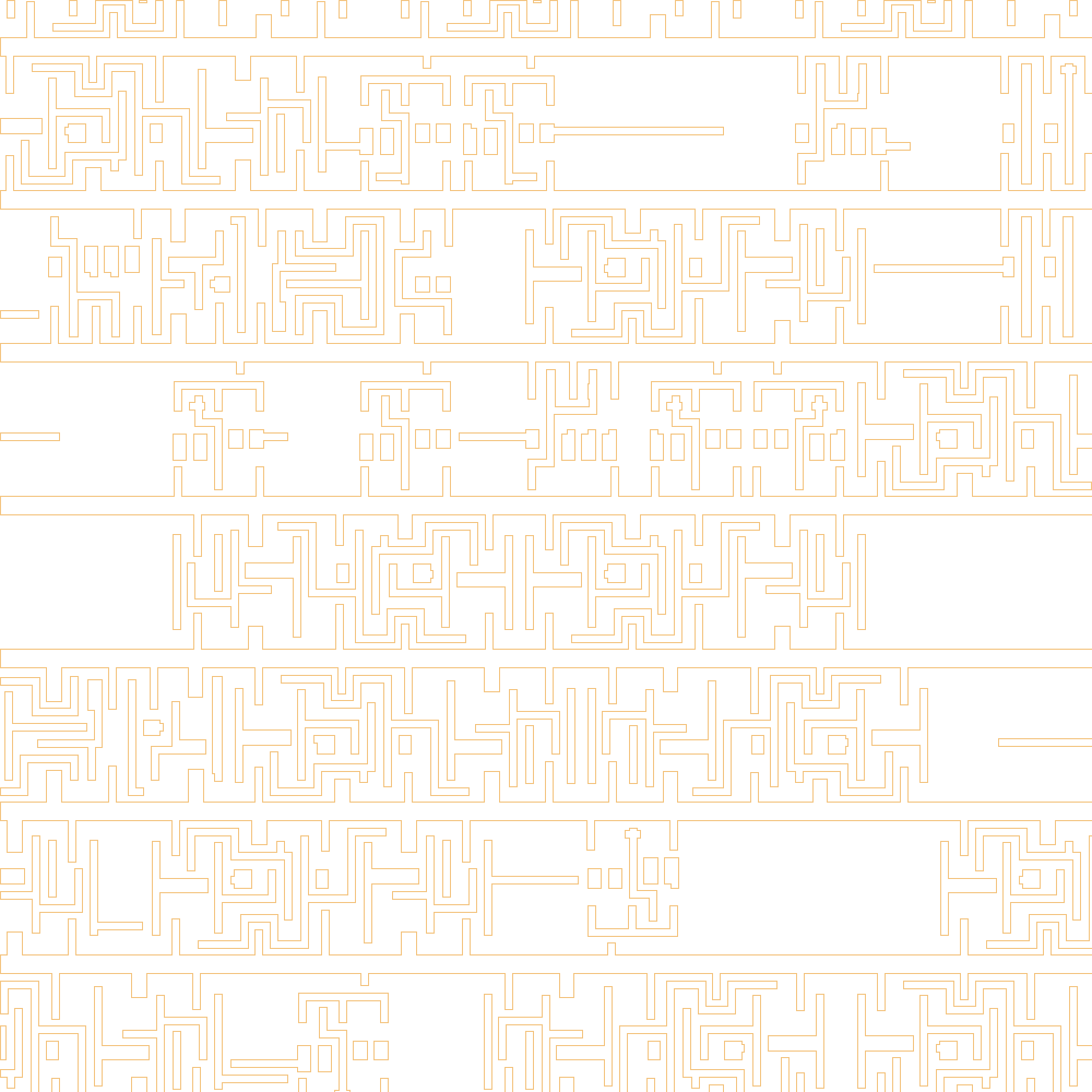 Dense Metal44 target layout,10µm scoring core